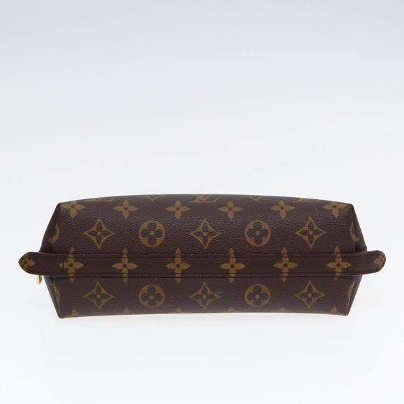 LOUIS VUITTON Monogram Trousse Demi Ronde Cosmetic Pouch M47520 LV Auth 87600 - Picture 6 of 16
